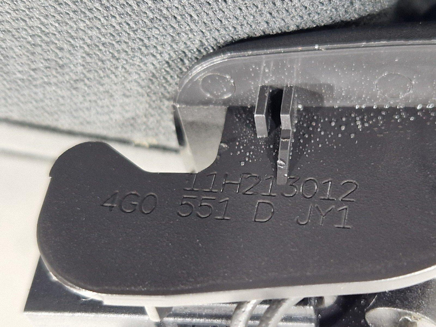 10-18 AUDI A7 4G S-LINE SUN VISOR MIRROR PANEL LEFT N/S BLACK 4G0857551