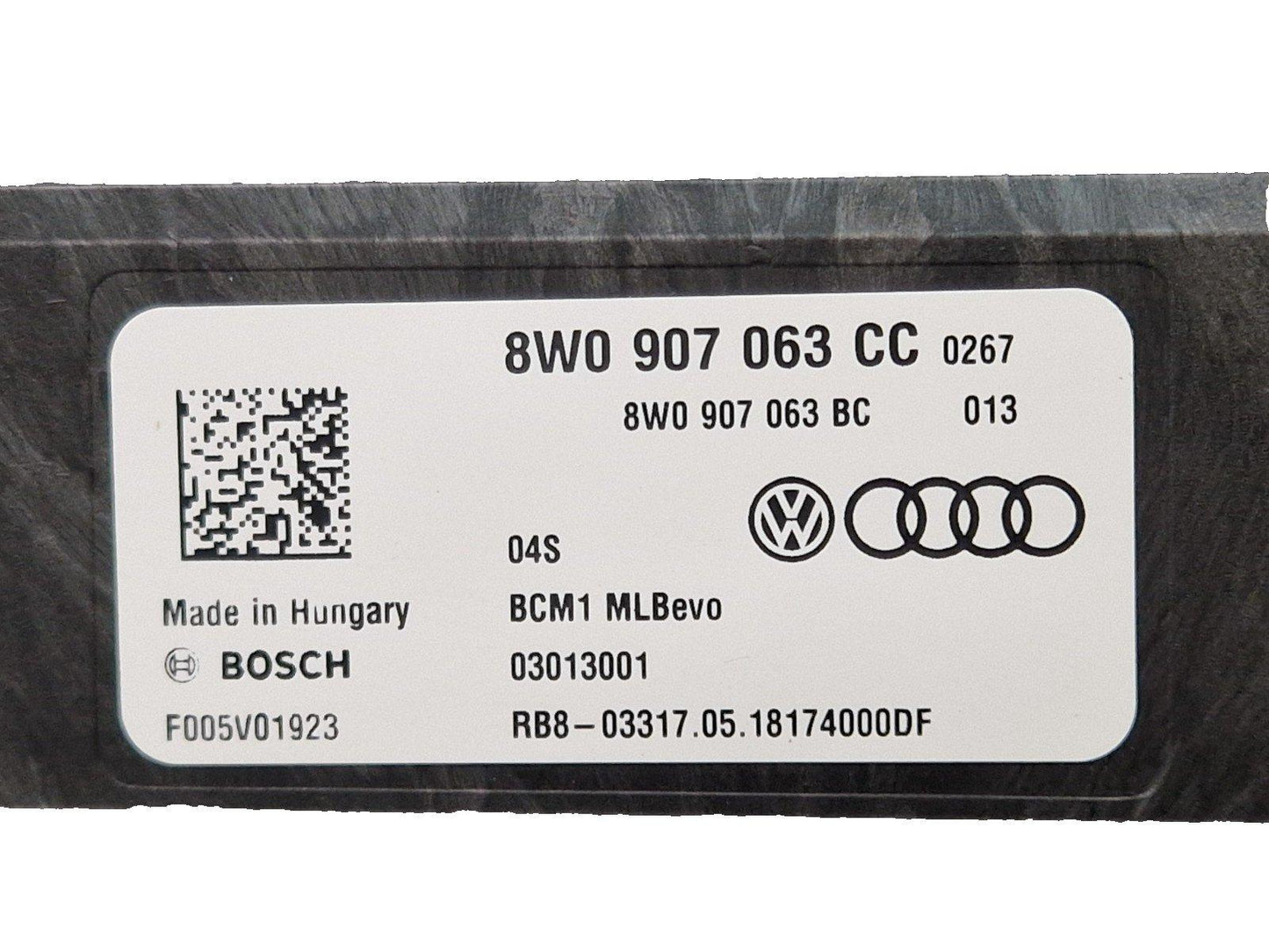 16-19 AUDI A4 B9 SPORT GENUINE OEM BODY COMFORT CONTROL MODULE ECU 8W0907063CC