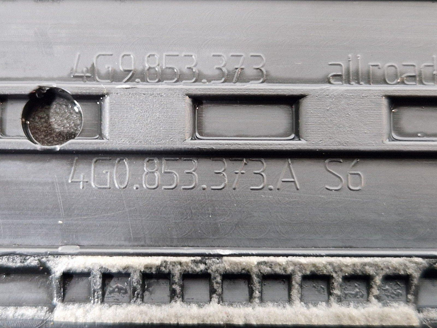 12-18 AUDI A6 C7 DOOR ENTRY SILL KICK PLATE COVER FRONT LEFT SIDE 4G0853373