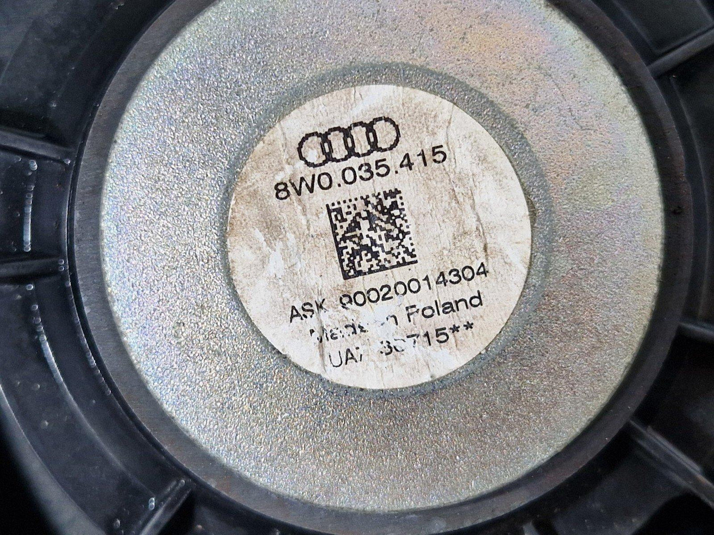 16-19 AUDI A4 B9 S-LINE GENUINE REAR LEFT /RIGHT SIDE DOOR SPEAKER 8W0035411