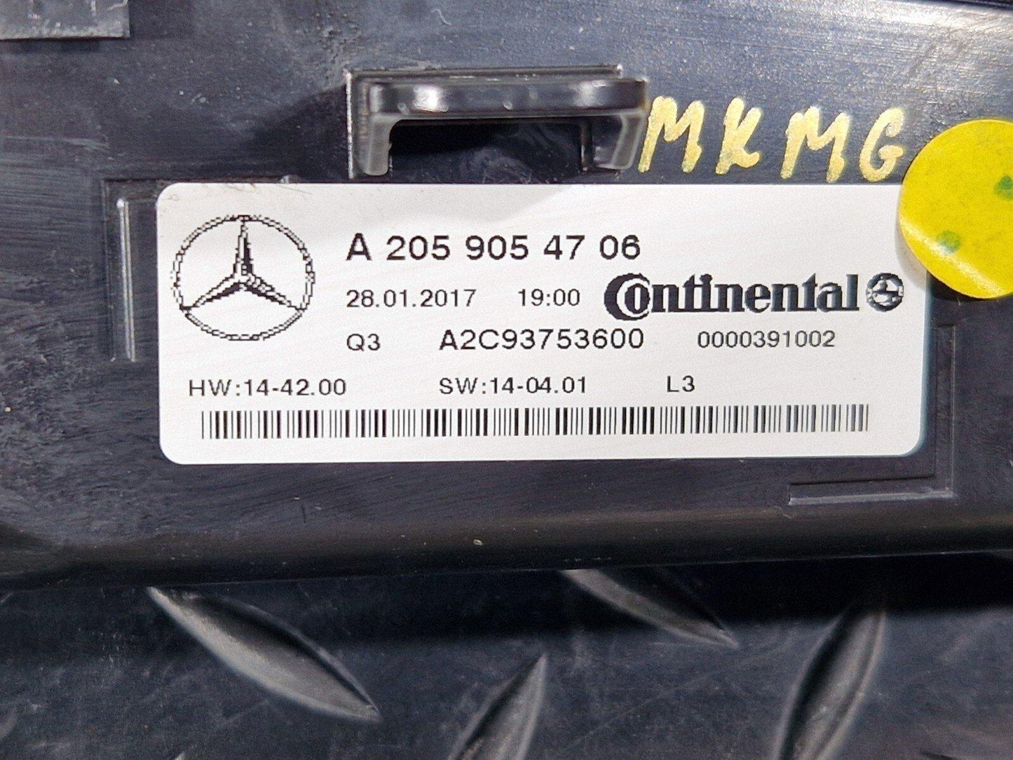 14-21 MERCEDES BENZ W205 OEM A/C HEATER CLIMATE CONTROL SWITCH PANEL A2059054706