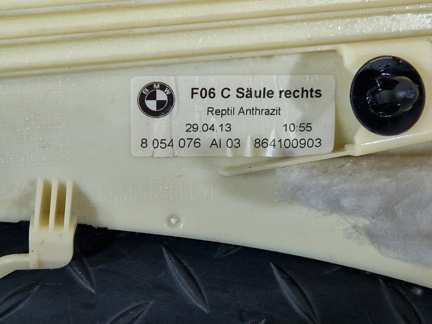 11-18 BMW 6 SERIES F06 REAR RIGHT C PILLAR TRIM 8054076