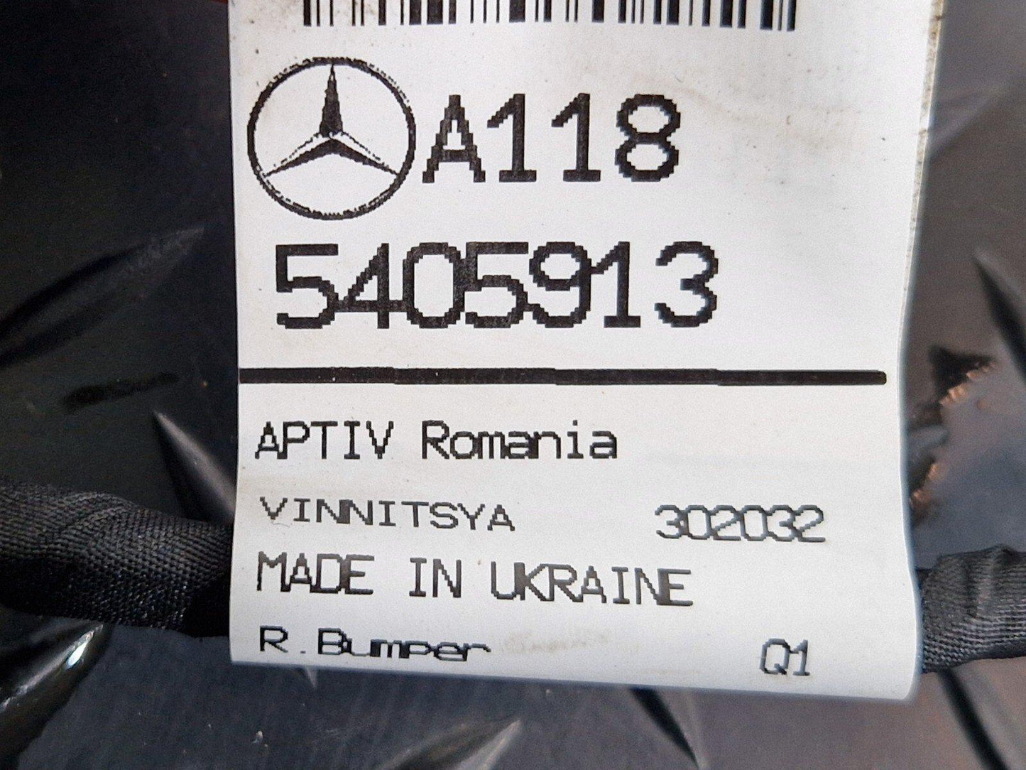 19-ON MERCEDES BENZ CLA C118 REAR BUMPER PARKING SENSOR PDC WIRING LOOM HARNESS