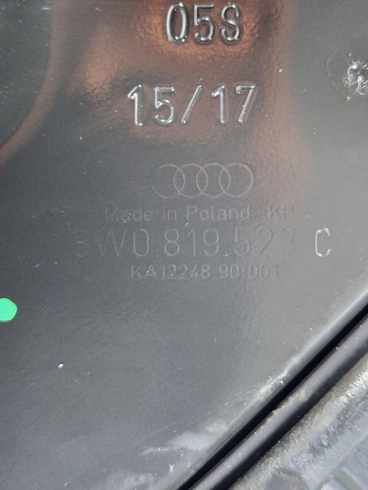 16-19 AUDI A4 B9 GENUINE OEM BULKHEAD FIREWALL HEAT PROTECTION SHIELD 8W0819523C