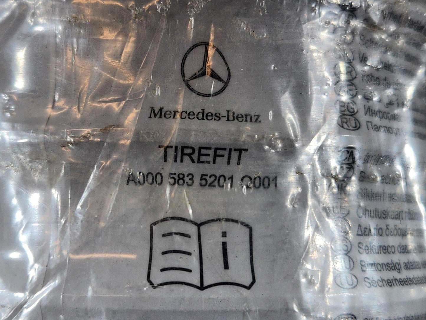 19-ON MERCEDES BENZ B CLASS W247 GENUINE TIRE REPAIR GLUE A0005835201