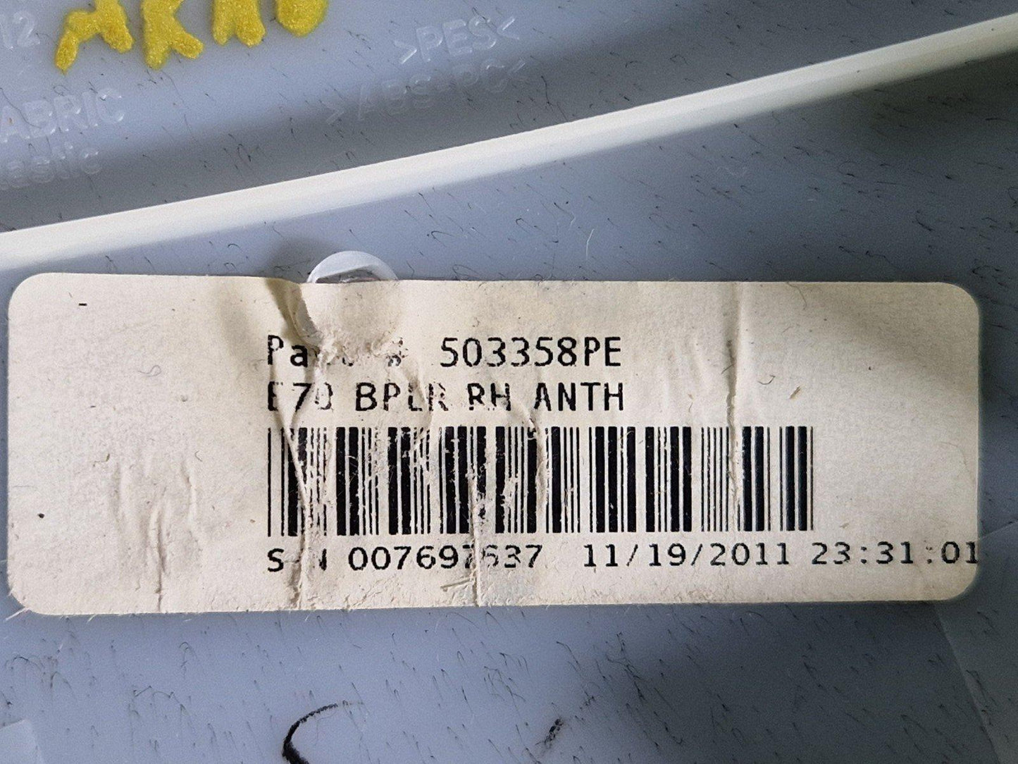 10-13 BMW X5 E70 LCI GENUINE UPPER RIGHT O/S B COLUMN TRIM 7129752