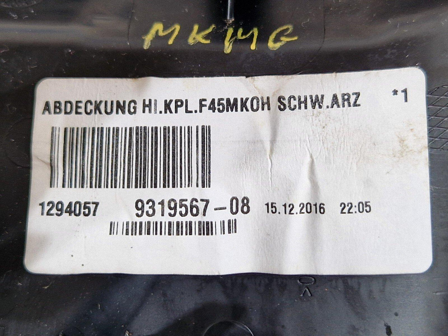 14-21 BMW 2 SERIES 218d GRAN TOURER F46 OEM REAR CENTRE CONSOLE TRIM 9319567