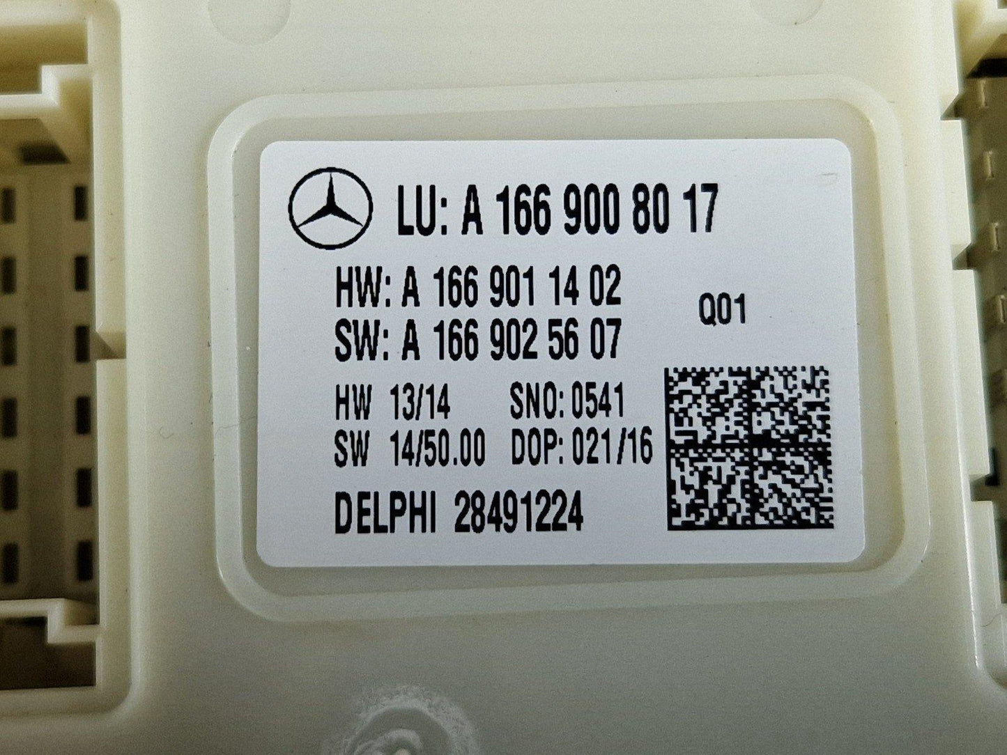 16-19 MERCEDES BENZ GLE W166 BODY CONTROL UNIT A1669008017