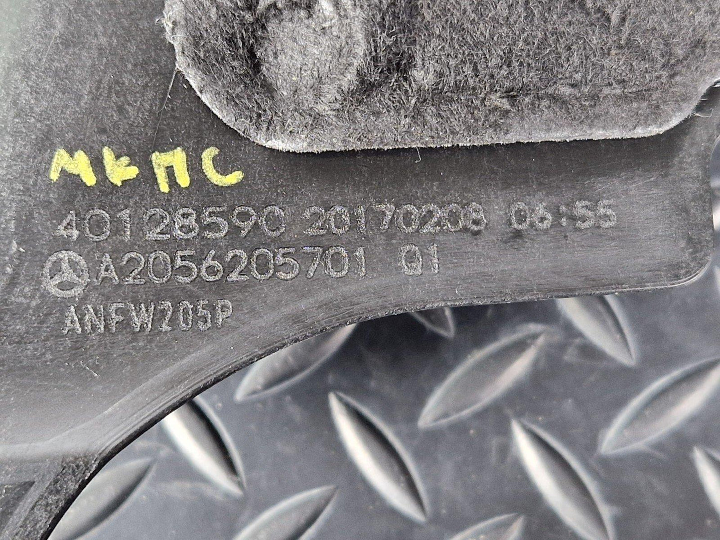 14-21 MERCEDES BENZ C200d W205 OEM RIGHT ENGINE PARTITION WALL A2056205701