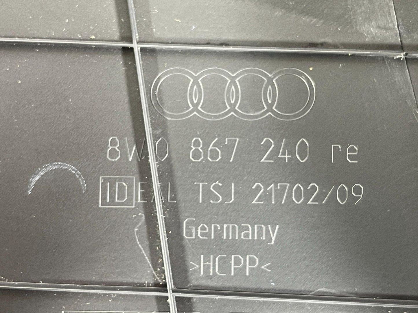 16-19 AUDI A4 B9 GENUINE FRONT RIGHT DRIVER SIDE B-PILLAR TRIM 8W0867240