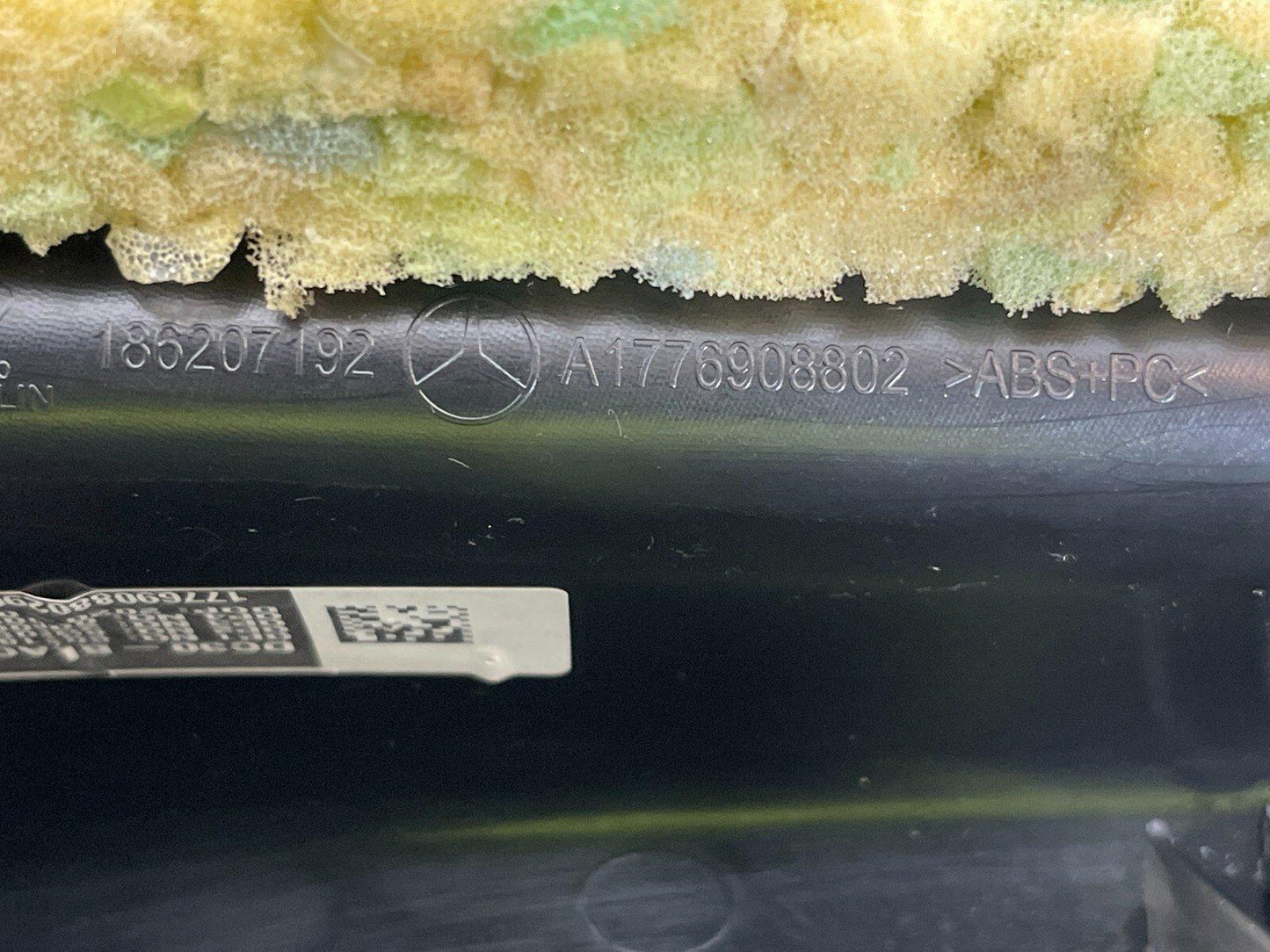 19-ON MERCEDES BENZ A CLASS REAR LEFT PASSENGER SIDE C-PILLAR TRIM A1776908802