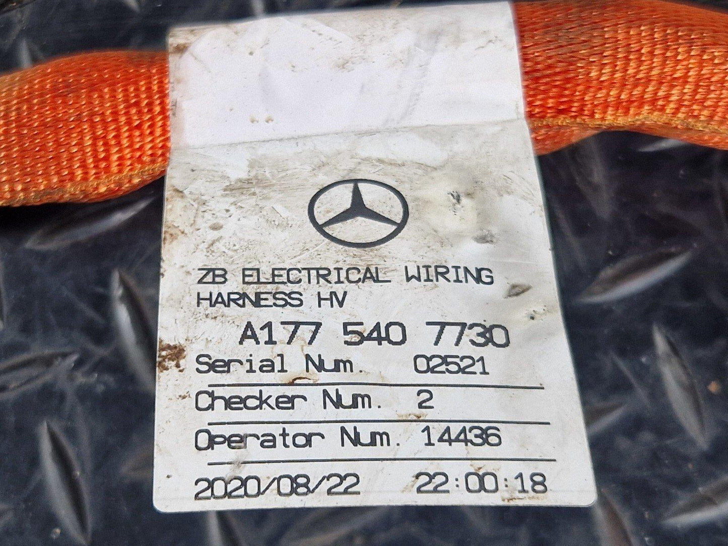 19-ON MERCEDES BENZ A CLASS EQ W177 HIGH VOLTAGE WIRING LOOM A1775407730