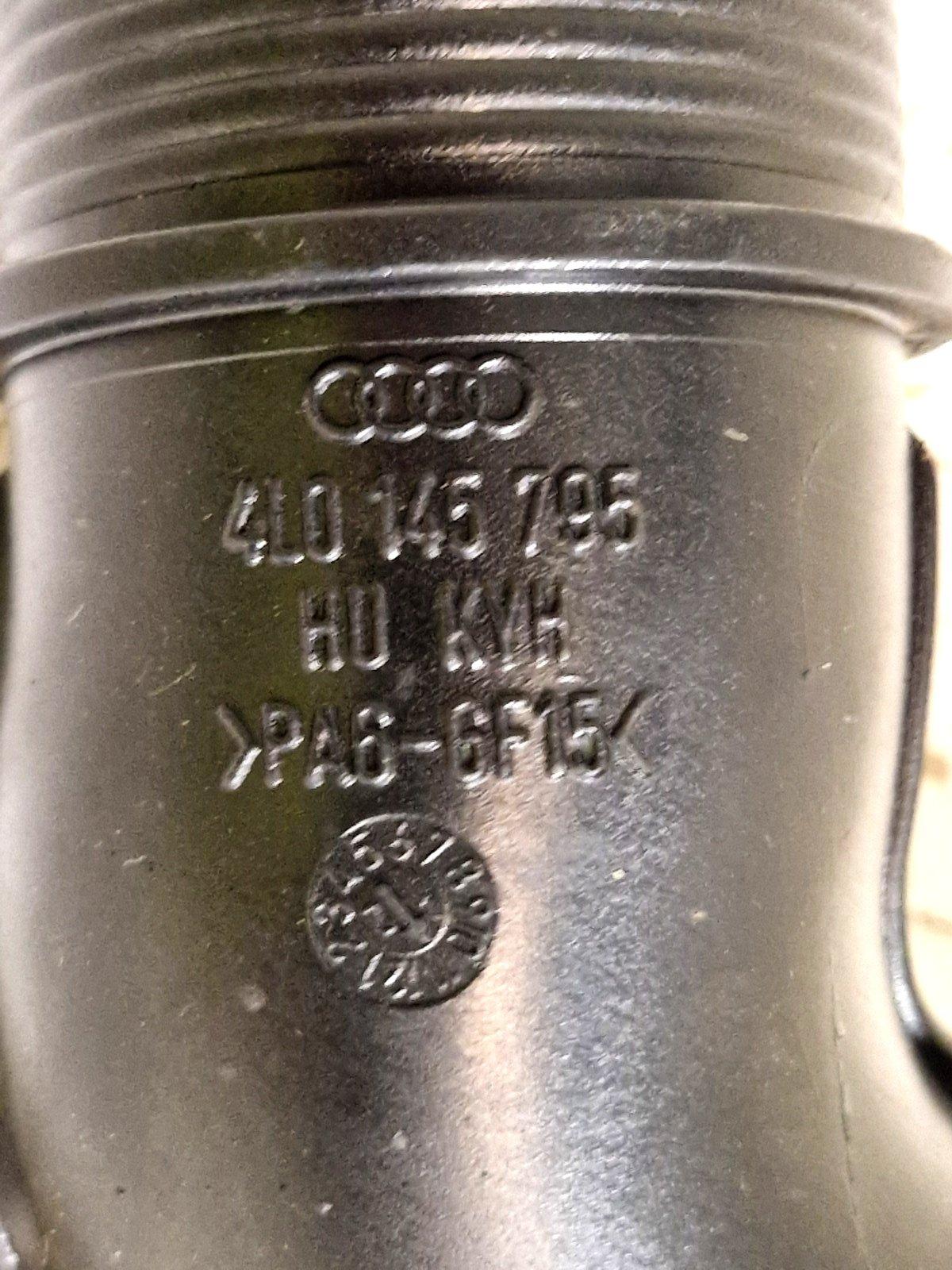 10-15 AUDI Q7 4L INTERCOOLER SPLIT PRESSURE HOSE PIPE LINE TUBE 4L0145795