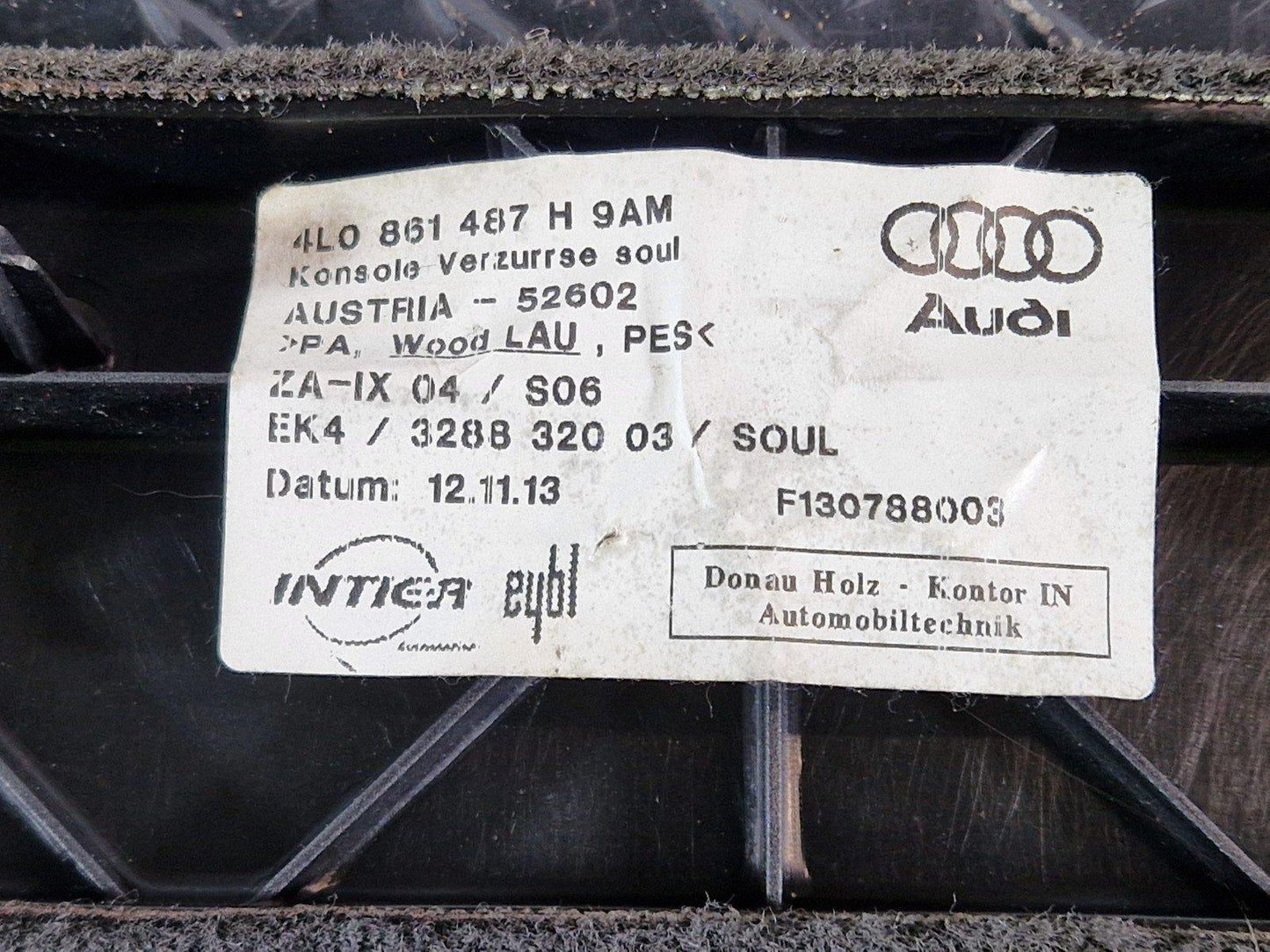 10-15 AUDI Q7 4L GENUINE REAR LEFT TRUNK BOOT SIDE TRIM PANEL 4L0861487