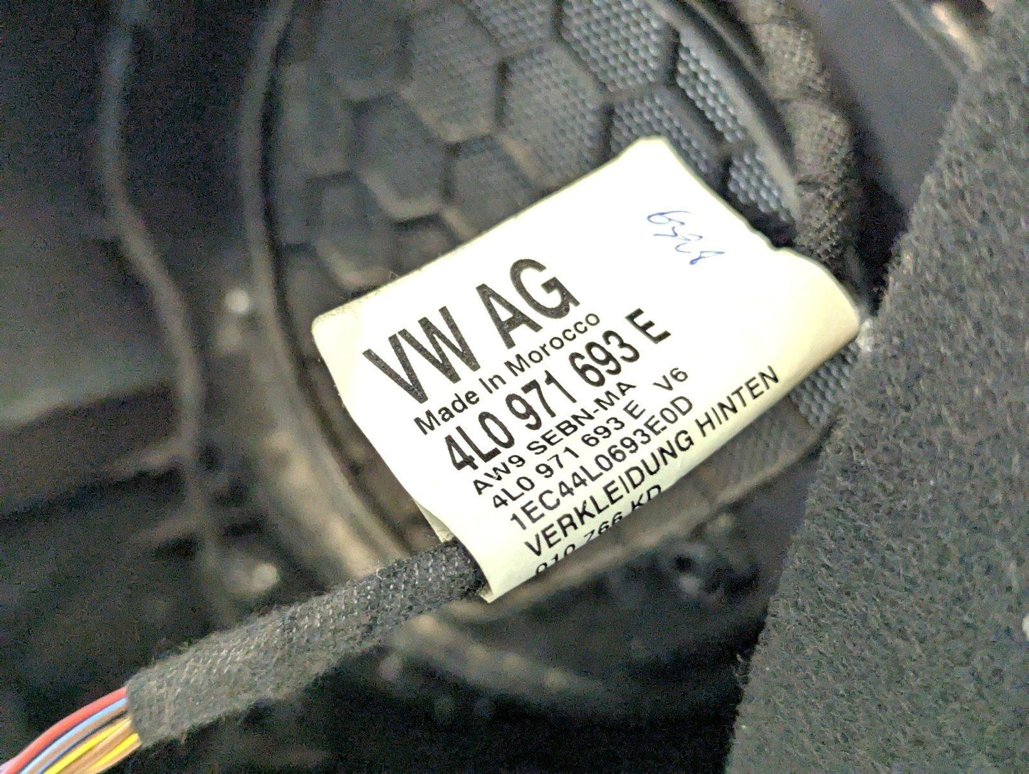 10-15 AUDI Q7 4L3.0 DIESEL CJMA GENUINE OEM REAR RIGHT SIDE DOOR CARD 4L0971693E
