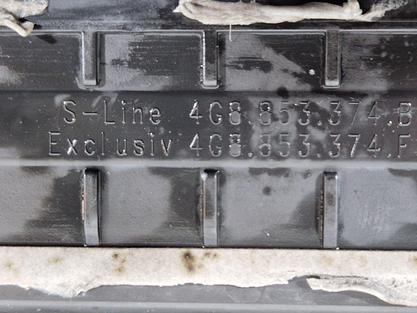 10-18 AUDI A7 4G S-LINE GENUINE OEM RIGHT FRONT ENTRY STRIP 4G8853374