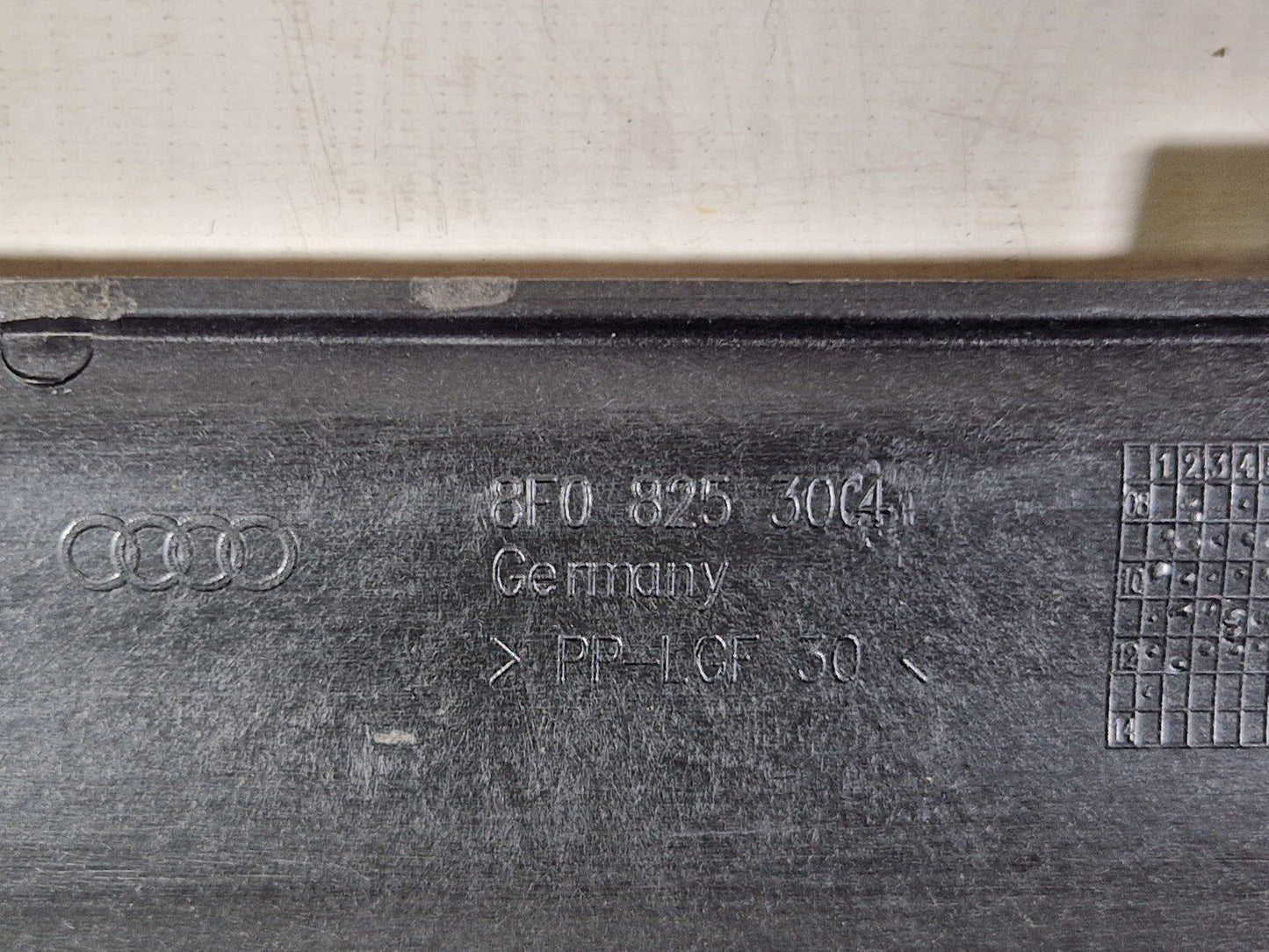 12-17 AUDI S5 A5 CONVERTIBLE ROOF COVER TRIM PANEL 8F0825304
