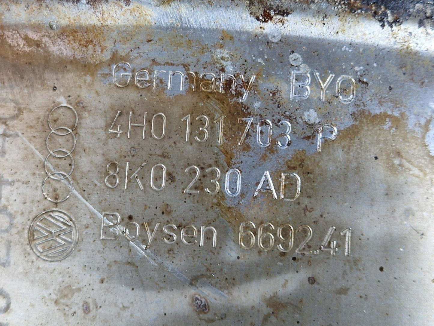 12-18 AUDI A6 C7 GENUINE 3.0 CTCC CAT CATALYTIC CONVERTER 4H0131703P