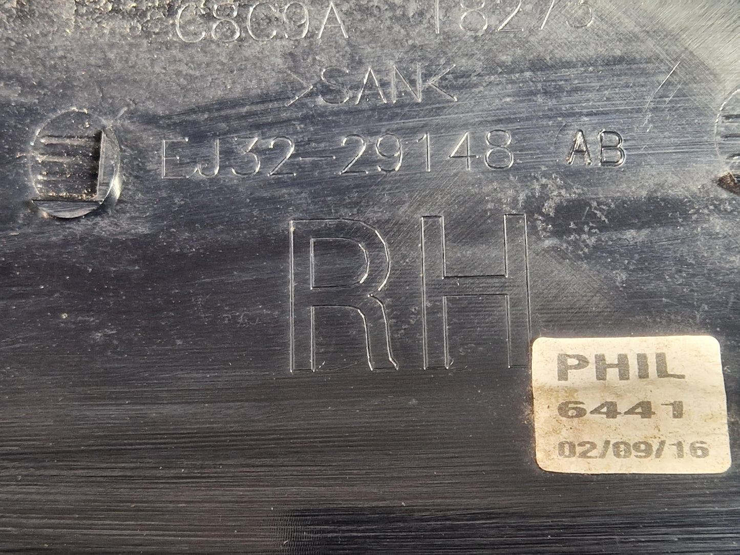 12-18Land Rover Range Rover Evoque L538 SUV Rear Right C-Pillar Trim EJ3229148AB