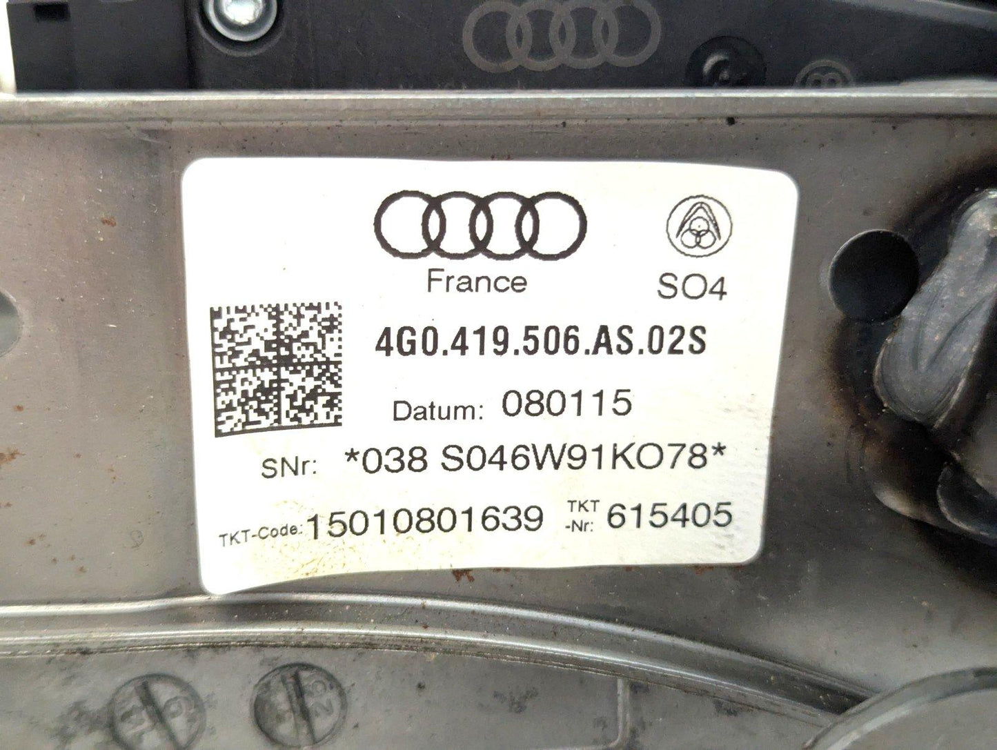12-18 AUDI A6 C7 GENUINE ADJUSTABLE STEERING COLUMN 4G0419506AS