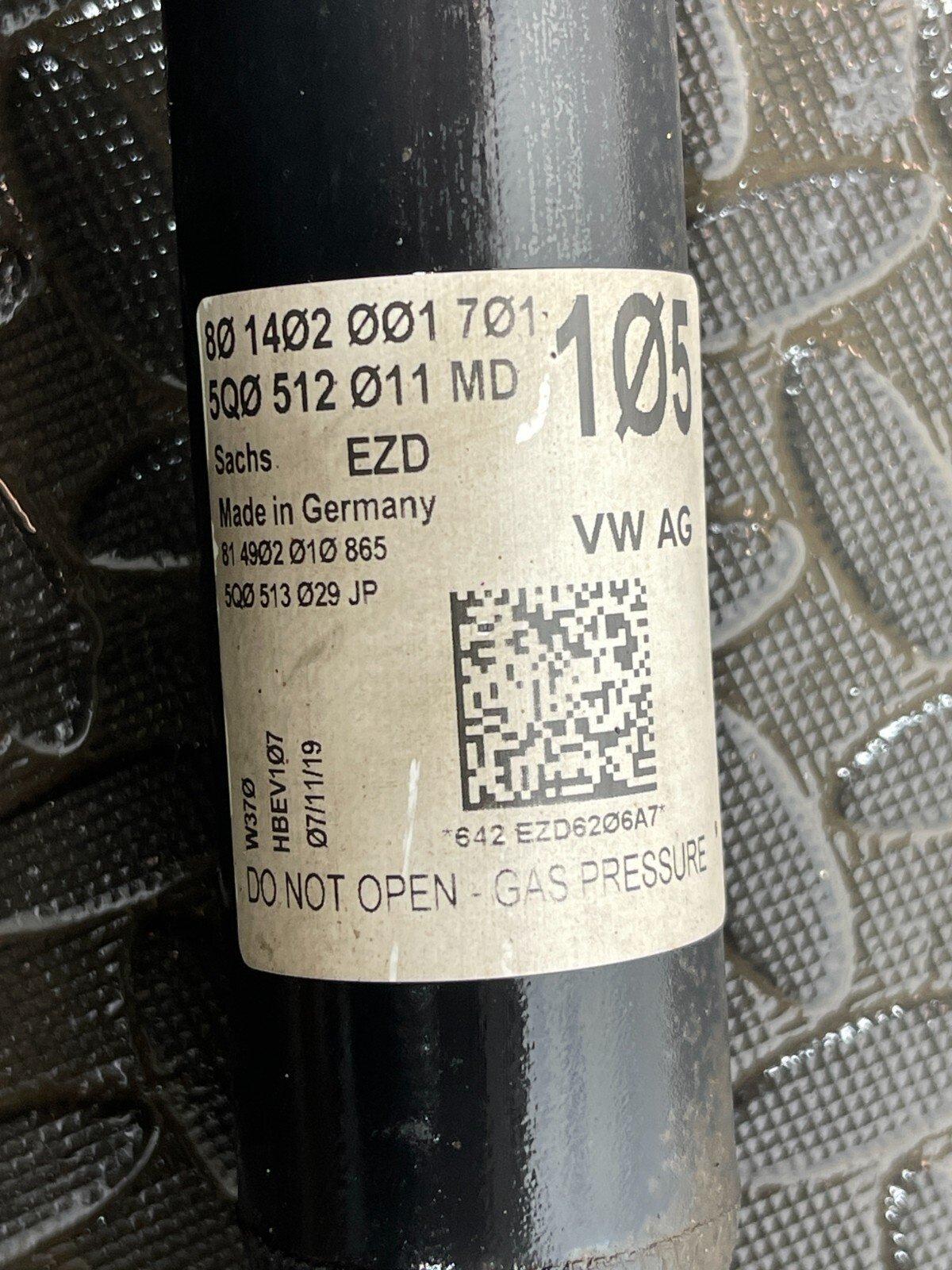 17-20 VW GOLF Electric MK7.5 Rear fits both sides Shock Absorber 5Q0512011MD