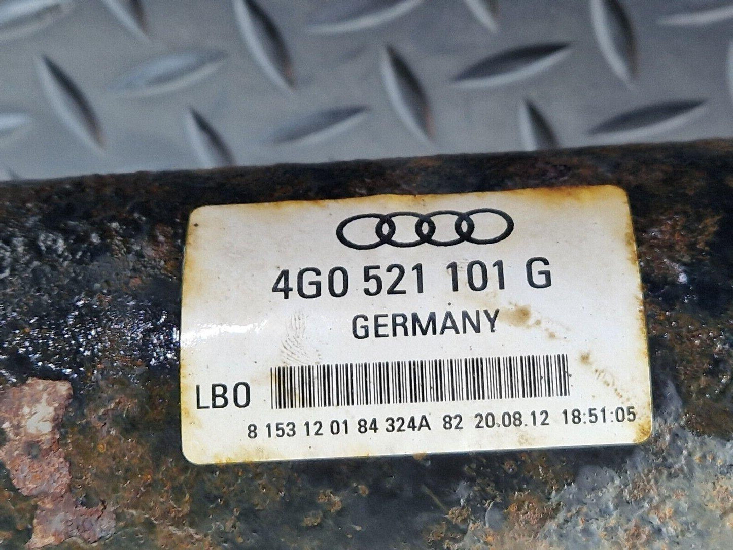 10-18 AUDI A7 4G S-LINE GENUINE DRIVE SHAFT PROP SHAFT 4G0521101G