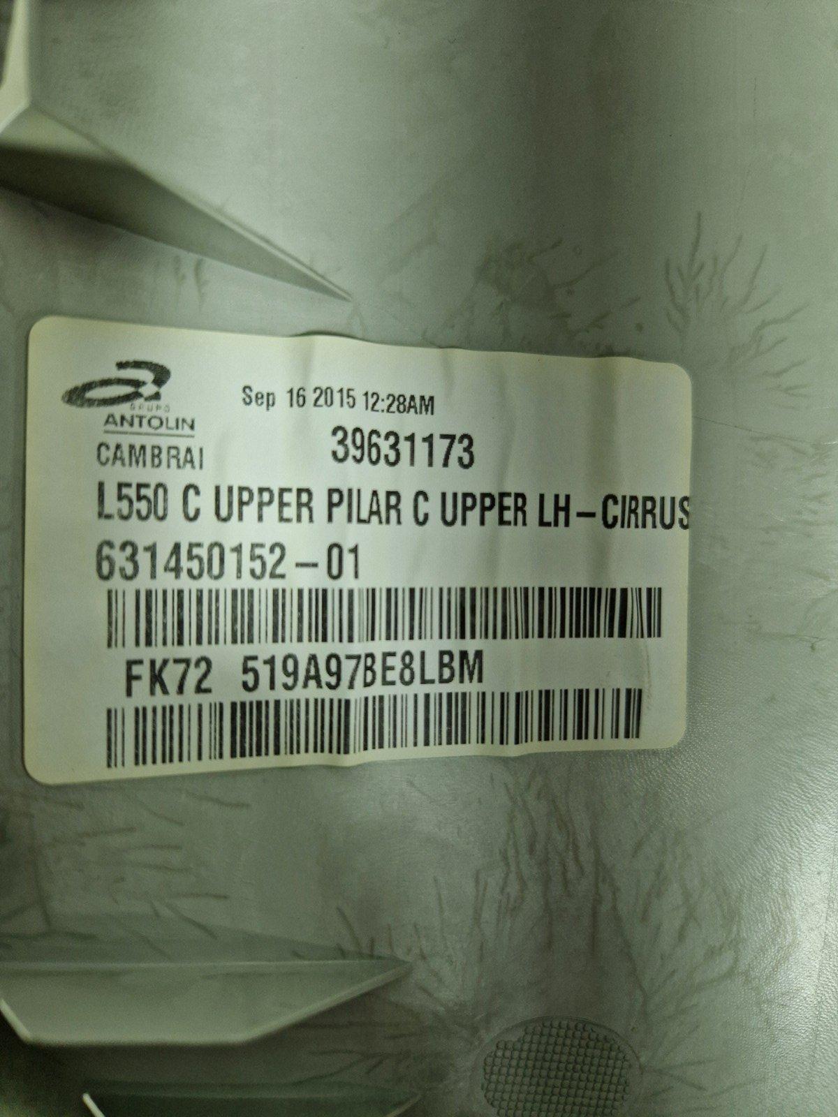 14-19 LAND ROVER L550 DISCOVERY OEM N/S PASSENGER C PILLAR TRIM FK72519A97BE8LBM