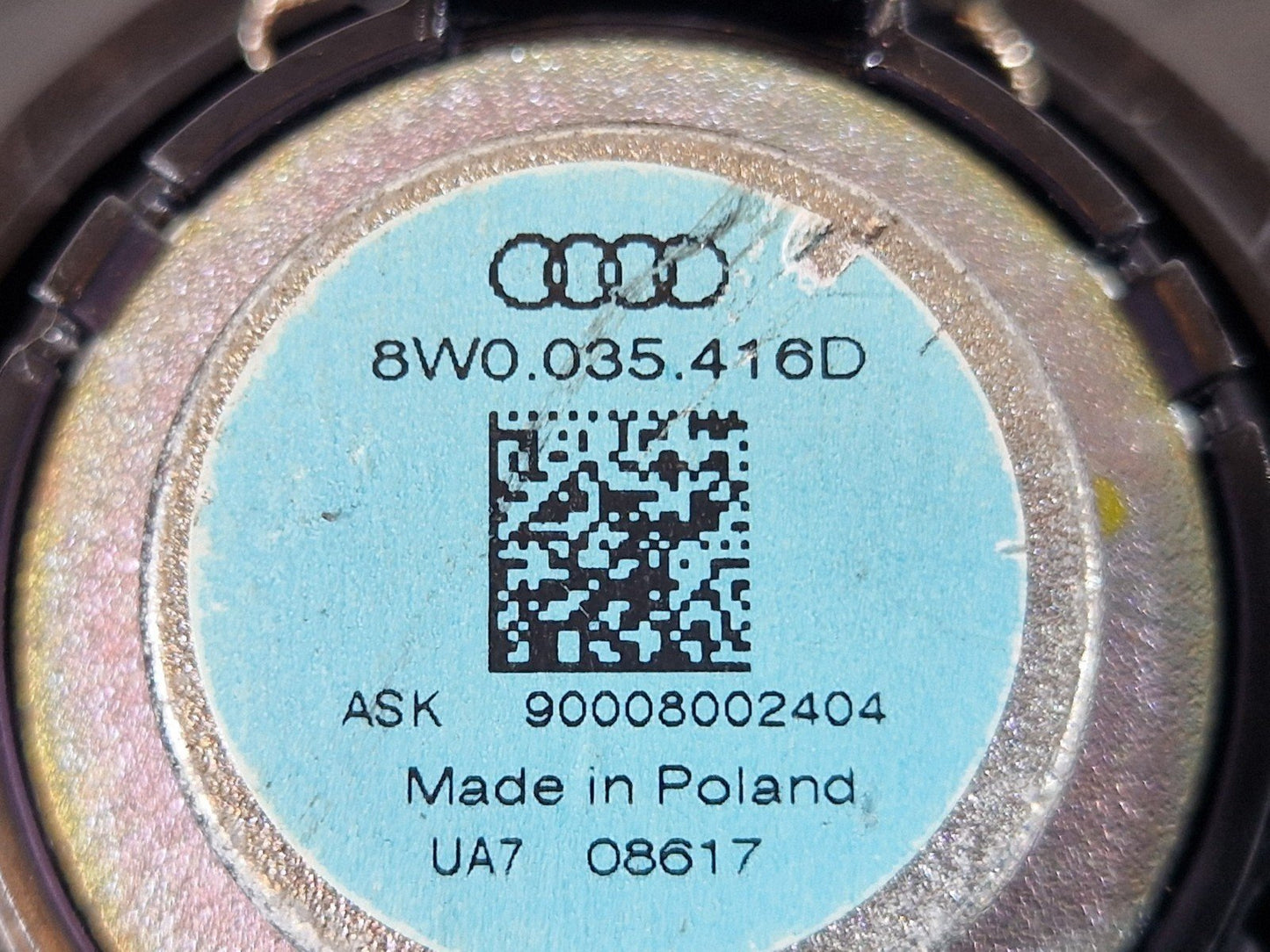 17-24 AUDI S5 F5 GENUINE OEM FRONT DRIVER DASHBOARD TWEETER SPEAKER 8W0035416D
