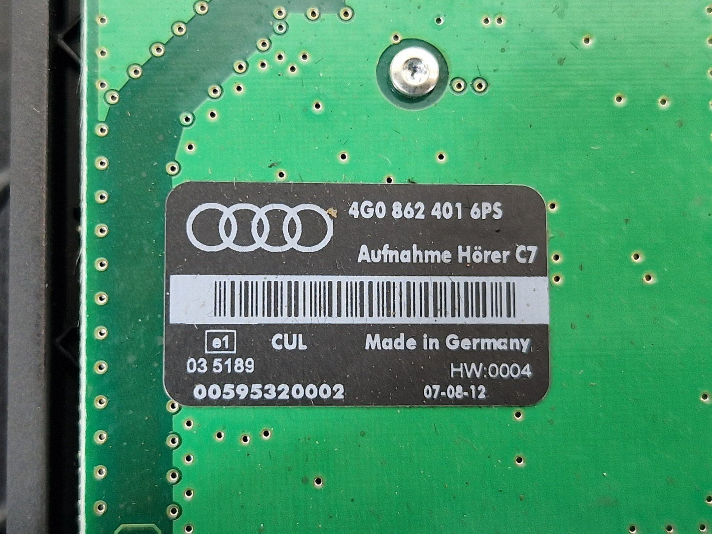 Unknown Part Type 4G0971178