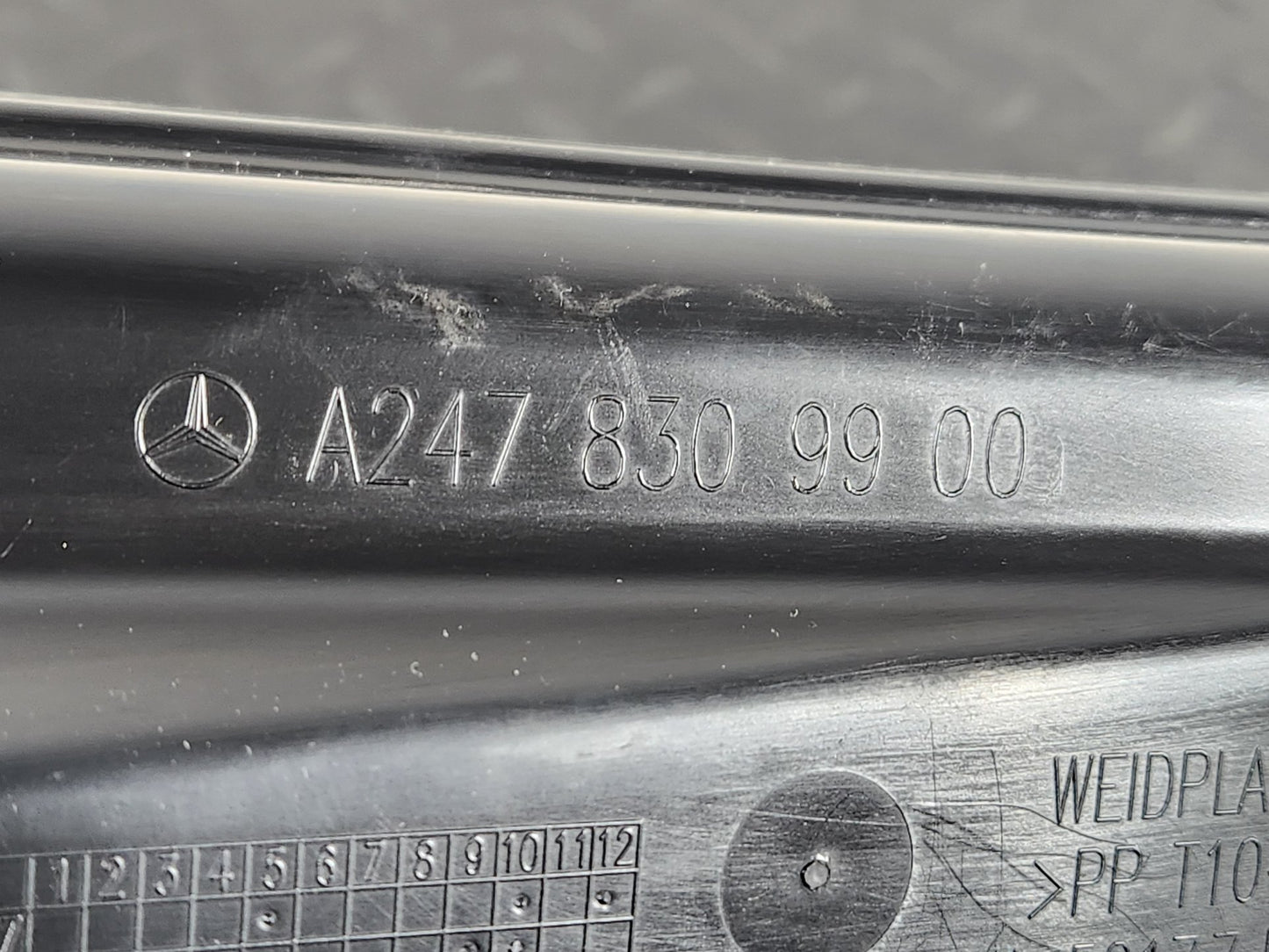 2019 - Mercedes-Benz B200d B-Class W247 SUV Air Duct Intake Trim a2478309900