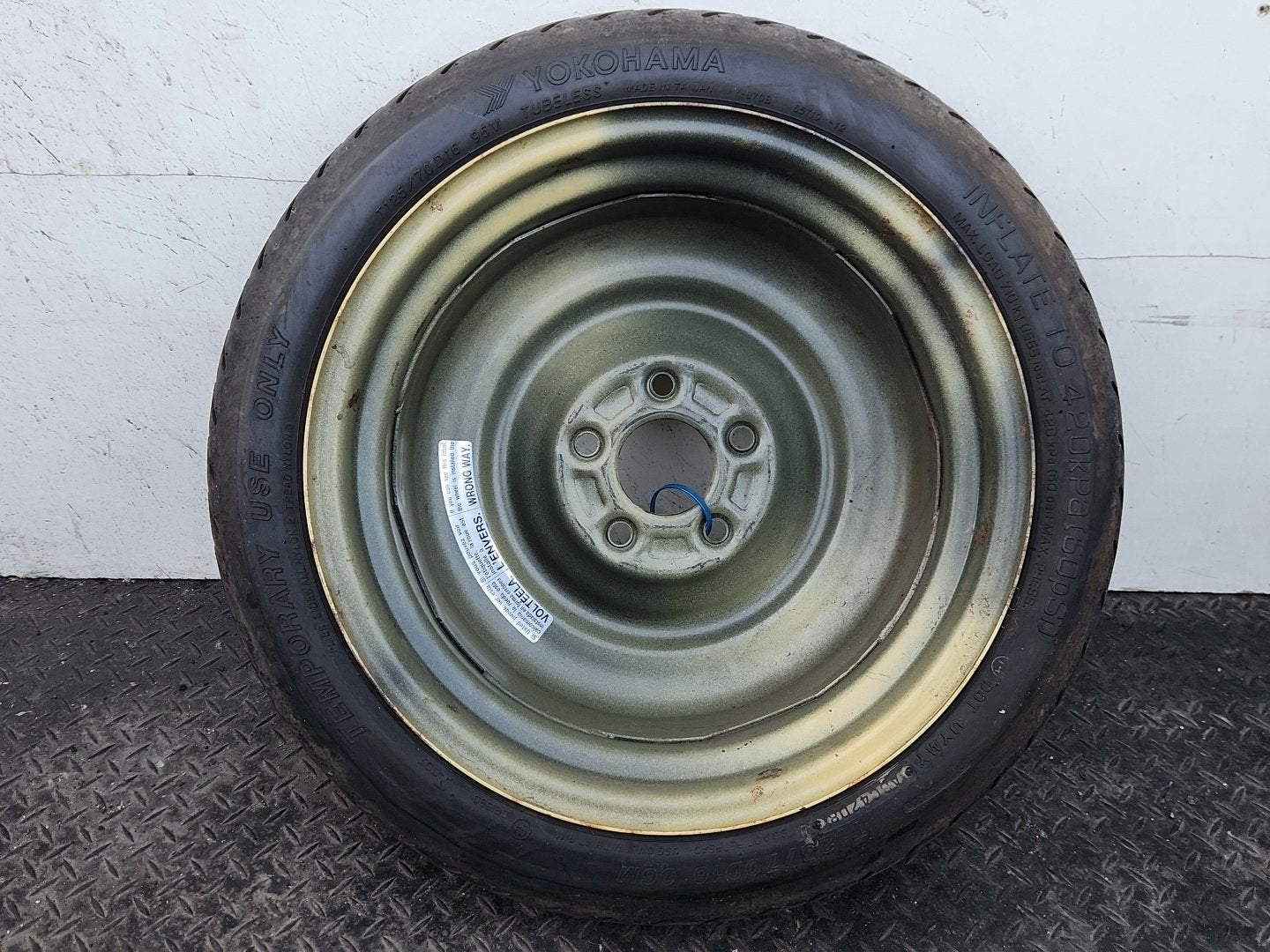 Mitsubishi Lancer MK5 (CX8A) Hatchback 16" Spare Wheel with Tyre 125/70/16