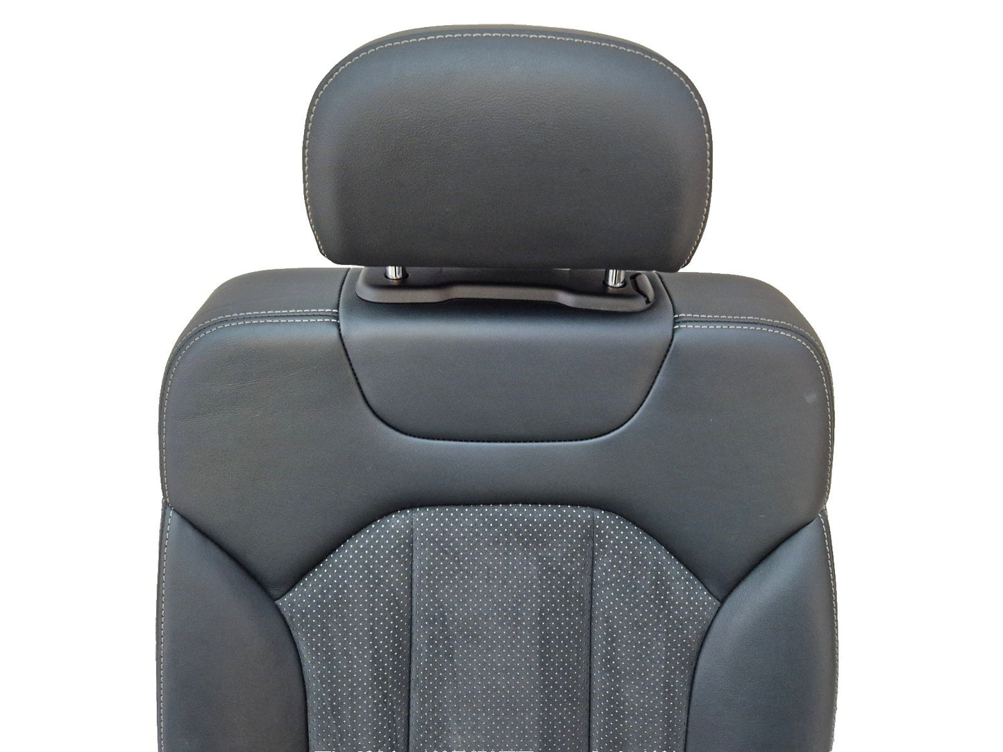16-20 AUDI Q7 4M S-LINE OEM 2ND ROW LEFT N/S PASSENGER HEATED HALF LEATHER SEAT