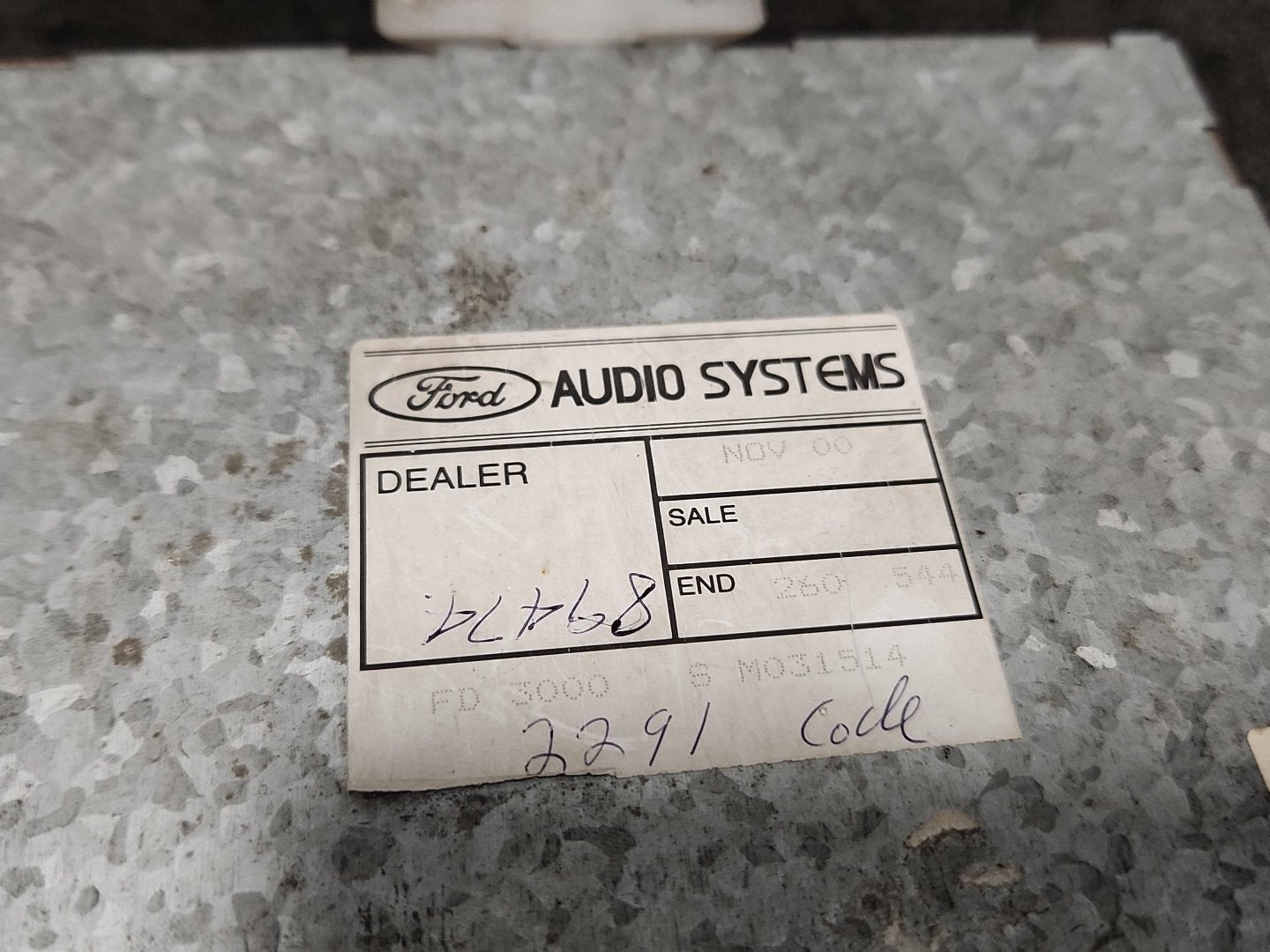 Ford Transit MK6 (V185) Genuine Radio Stereo Head Unit 96FP-18K876-EA 96FP18K876