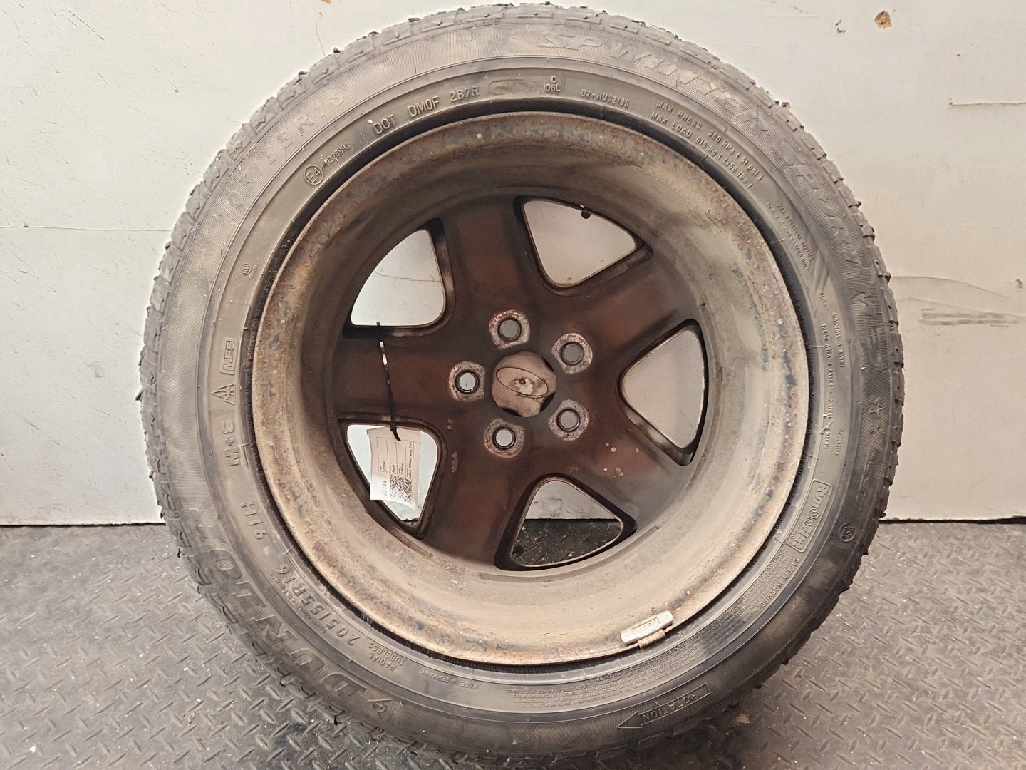 Ford C-Max MK1 FL (C214) MPV 16" Steel Wheel with Tyre 205/55/16 ~3mm