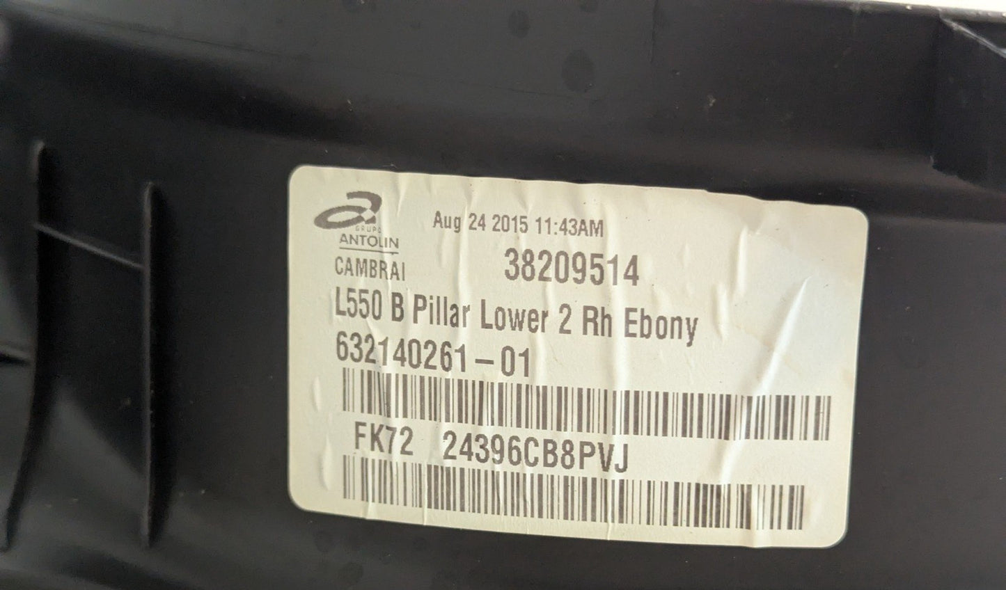 14-19 LAND ROVER L550 DISCOVERY RIGHT O/SB PILAR TRIM COVER TRIM FK7224396CB8PVJ