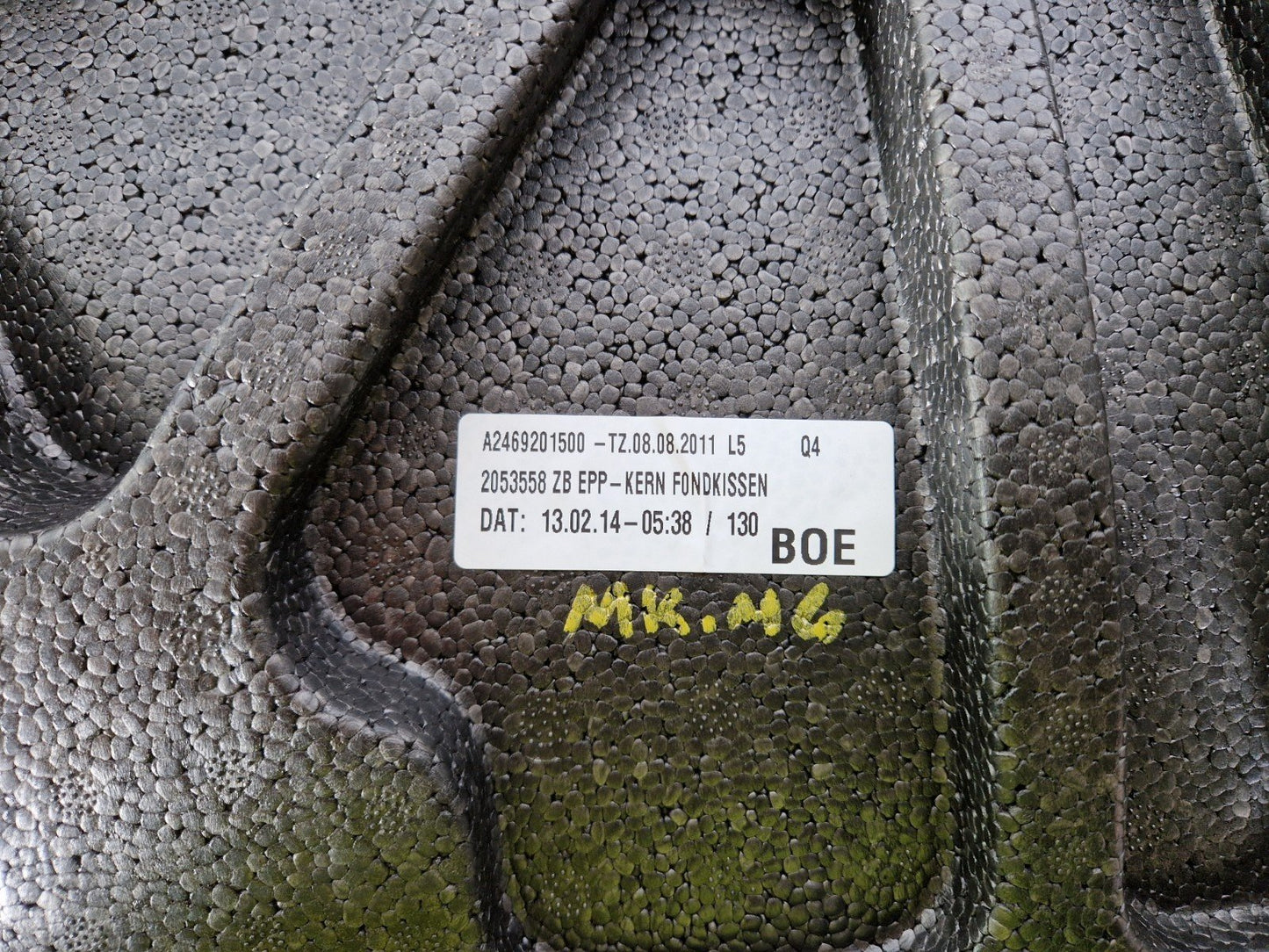 12-18 MERCEDES BENZ B-CLASS W246 OEM REAR BLACK LEATHER BENCH SEAT A2469201500