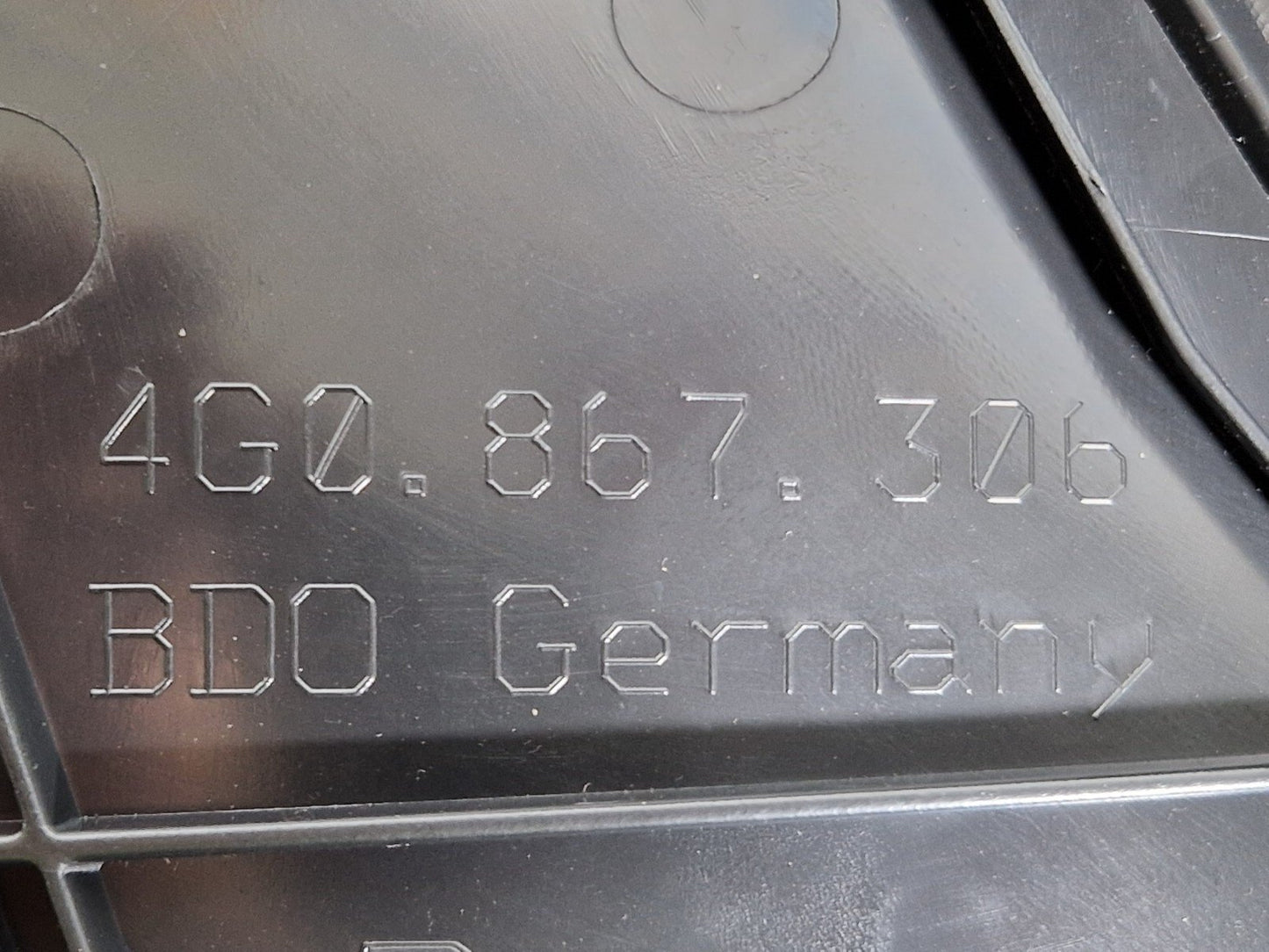 12-18 AUDI A6 C7 GENUINE REAR RIGHT SIDE DOOR PANEL CARD 4G0867306