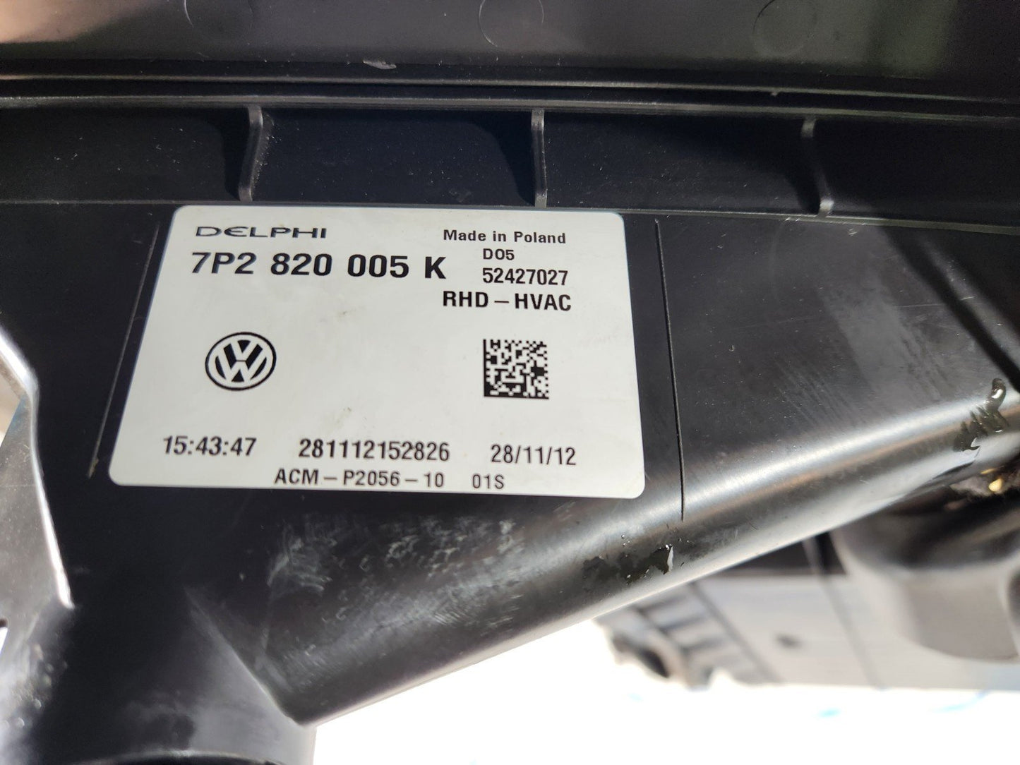 10-18 VW TOUAREG 7P GENUINE HEATER MATRIX BOX 7P2820005K 7P0820679A 7P0963235