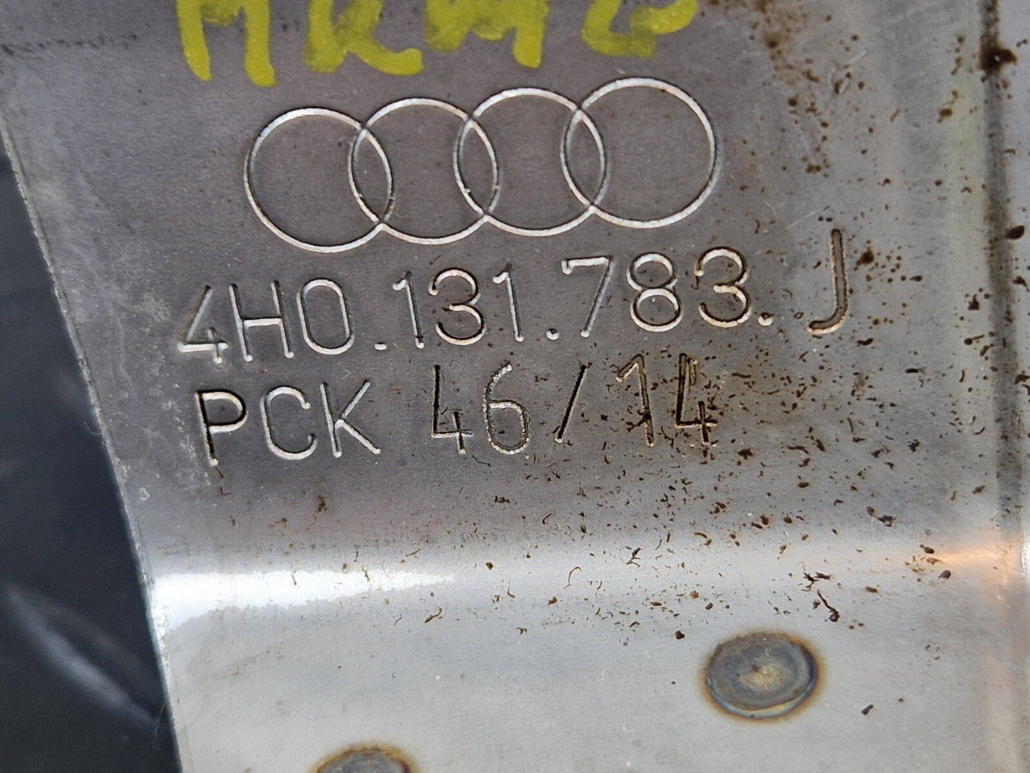 12-18 AUDI A6 C7 RIGHT SECONDARY AIR PUMP HEAT SHIELD 4H0131783J