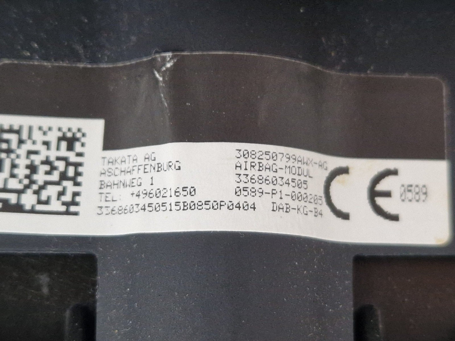 BMW X2 F39 GENUINE DRIVER SAFETY BAG 308250799