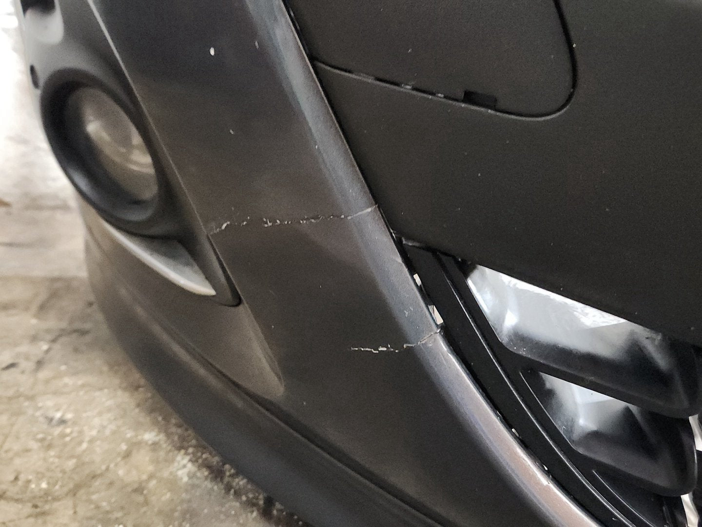 Vauxhall Corsa MK3 (D)(4400) Hatchback Front Bumper in Phantom Grey G43 Damaged