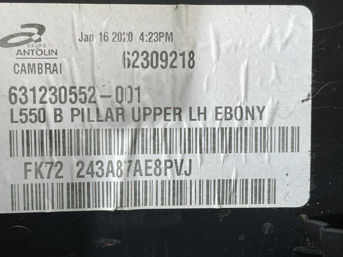 LAND ROVER DISCOVERY SPORT L550 2020 LEFT SIDE B-PILLAR TRIM FK72243A87AE8PVJ