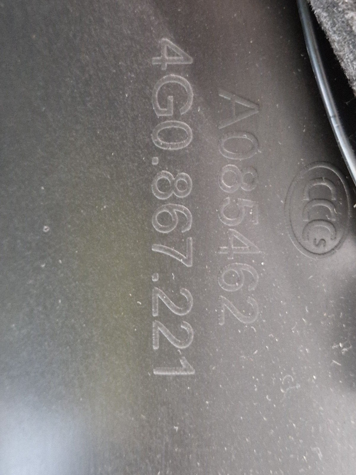 12-18 AUDI A6 C7 2.0 DIESEL GENUINE PASSENGER REAR LEFT DOOR CARD 4G0867221