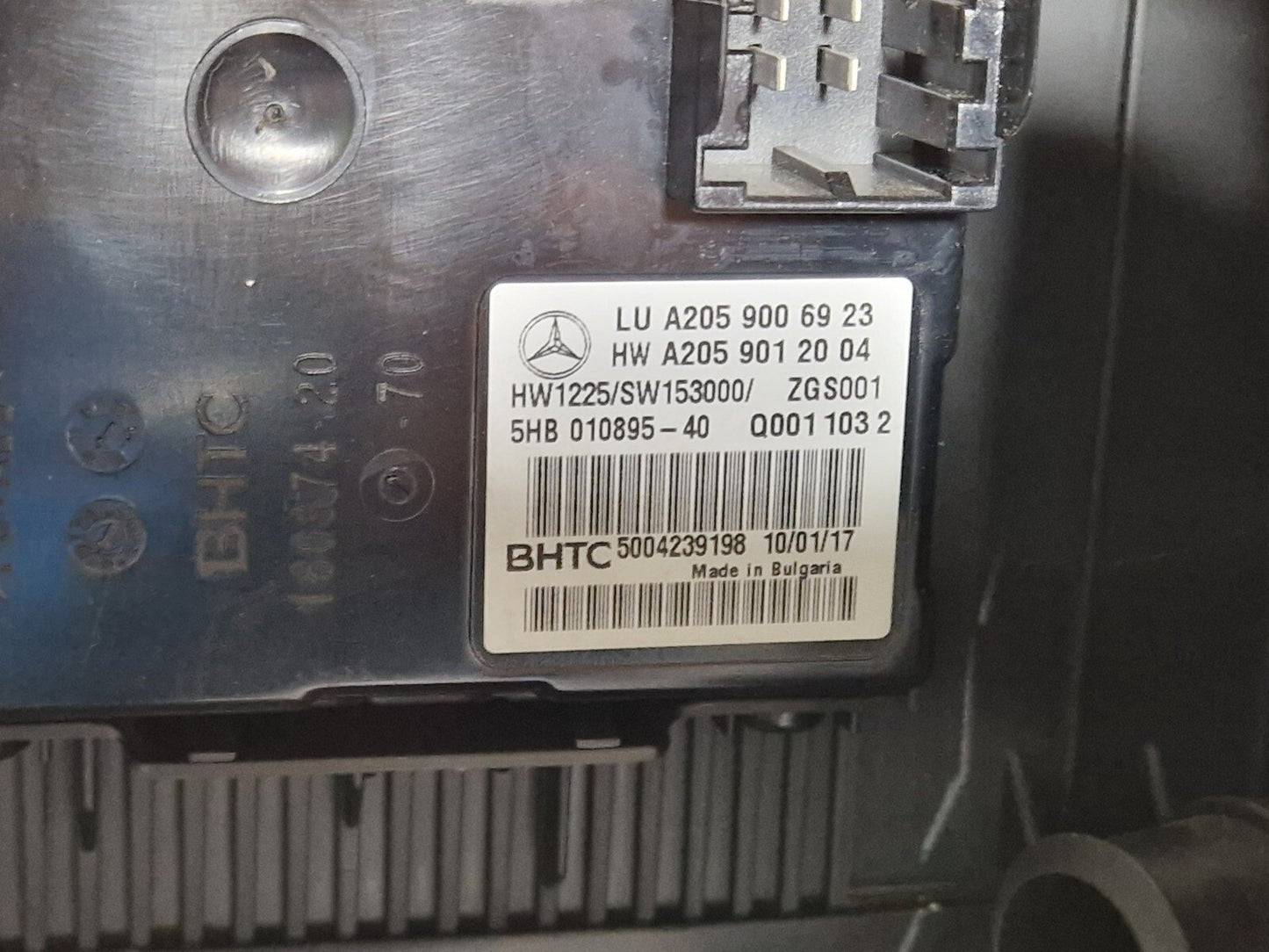 14-21 MERCEDES BENZ C220d W205 INTERIOR HEATER MATRIX CORE & A/C CONTROL MODULE
