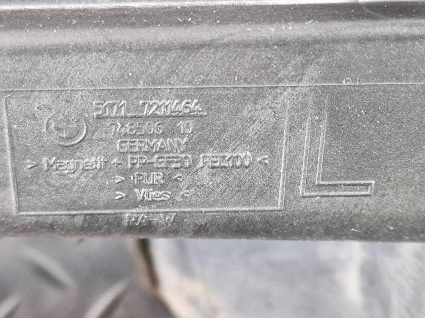 11-18 BMW 6 SERIES F13 UPPER LEFT BULKHEAD COVER SECTION 7204336