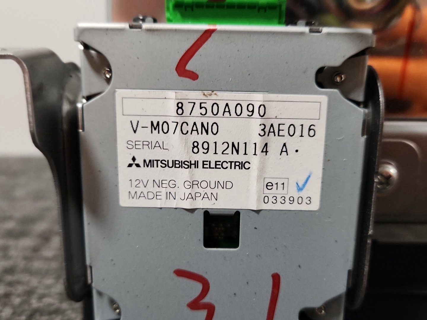 Mitsubishi Lancer MK5 (CX8A) Genuine Radio Stereo Head Unit 8750A090 8750A184