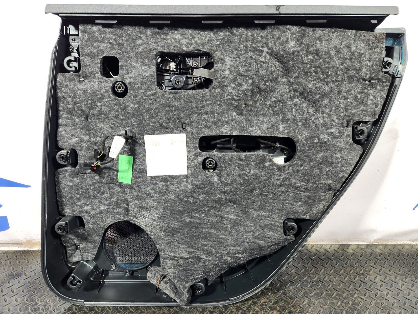 16-20 AUDI Q7 4M REAR LEFT INTERIOR DOOR CARD PANEL ALCANTARA TRIM 4M0867305