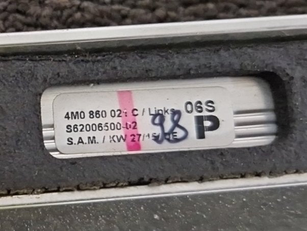 Audi Q7 4M Genuine Left N/S Passenger Roof Rail 4M0860021C
