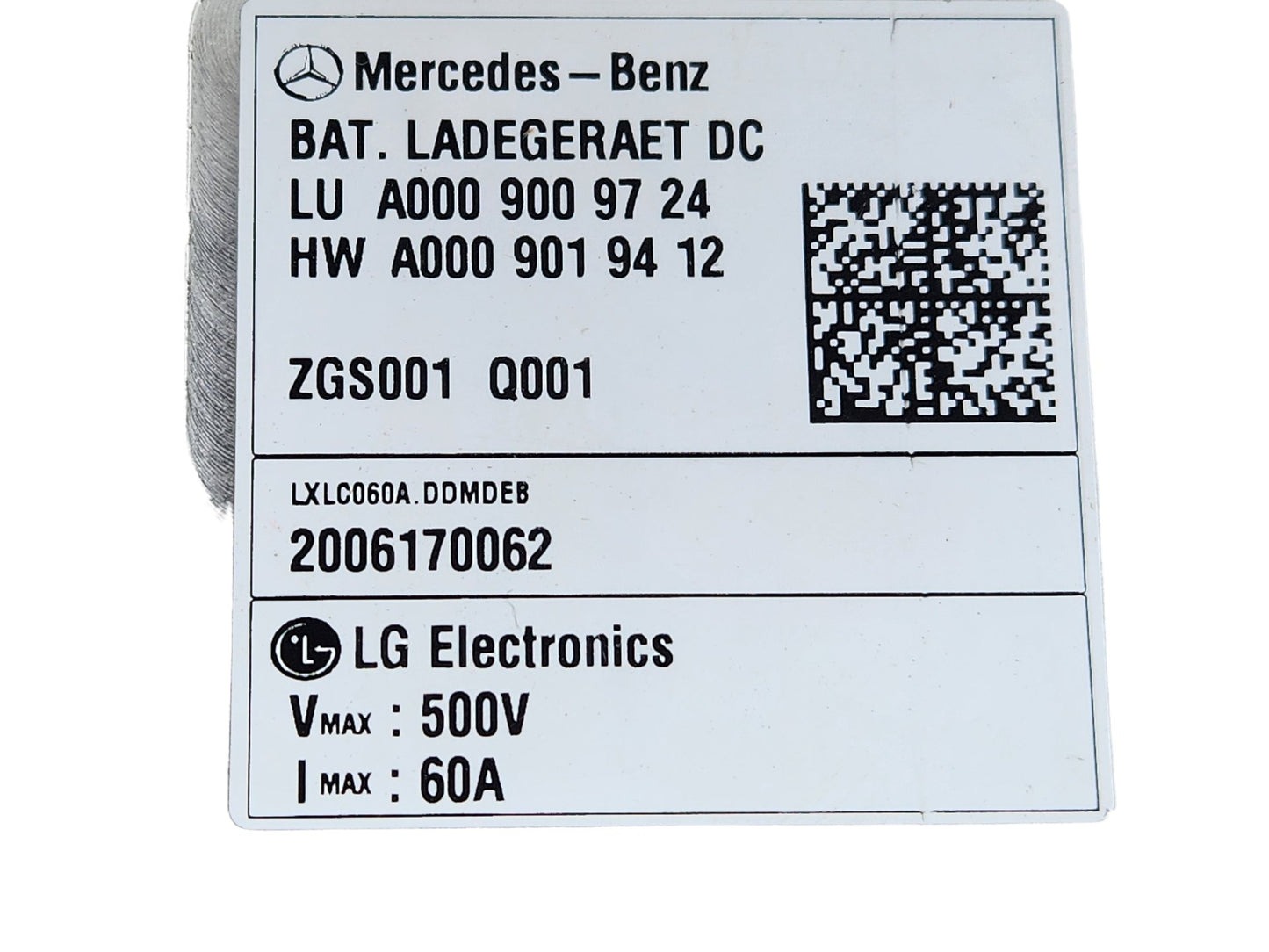 Mercedes-Benz A-Class W177 Genuine Battery Control Unit A0009009724
