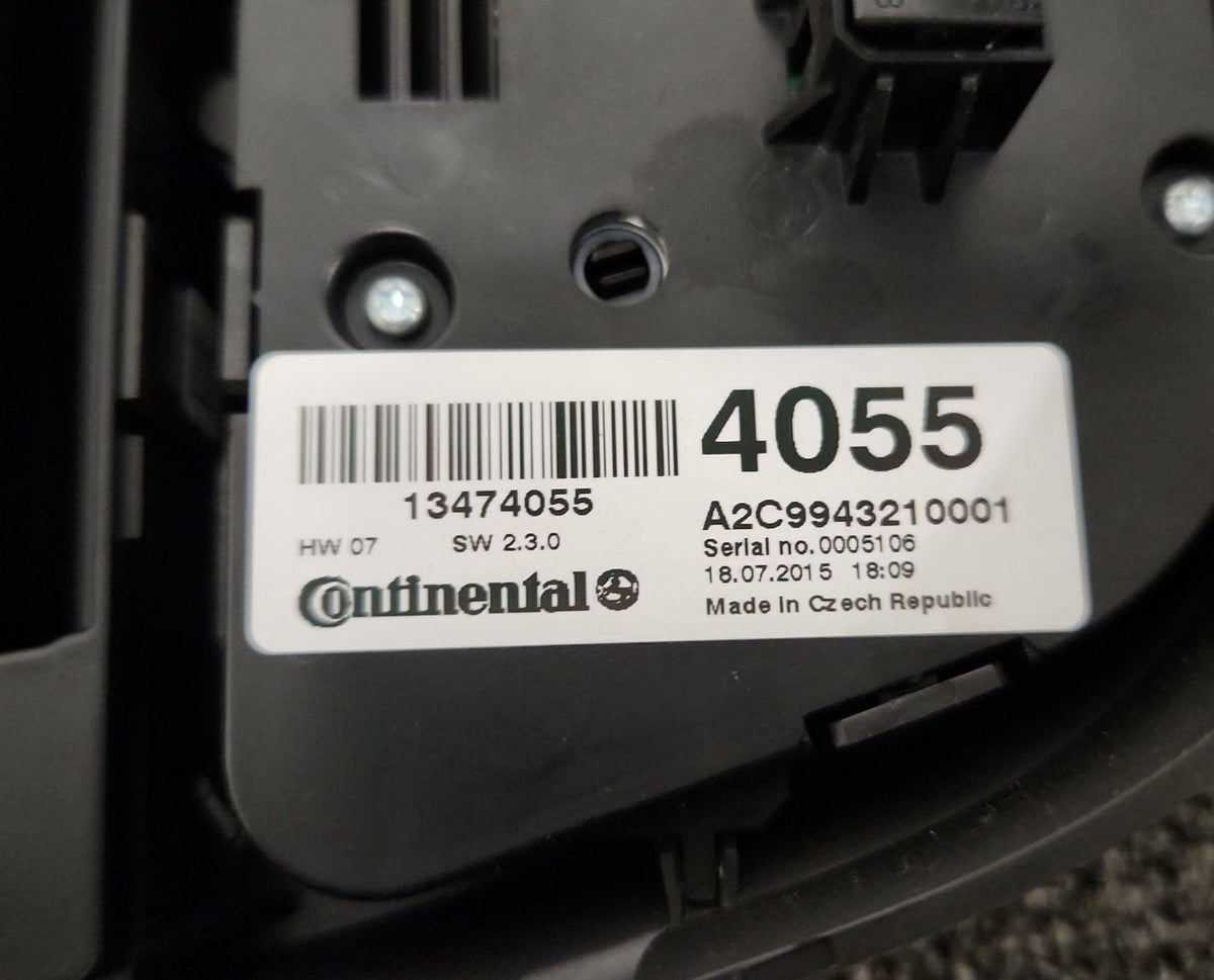 Vauxhall Mokka MK1 (G1U0) SUV Heater/AC Controls